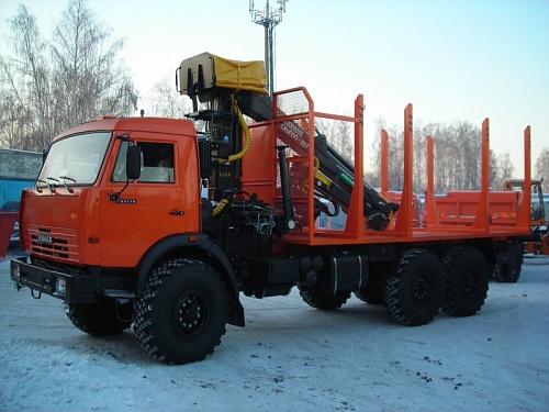 Лесовоз КамАЗ 43118 с манипулятором Лесовоз КамАЗ 43118 с манипулятором